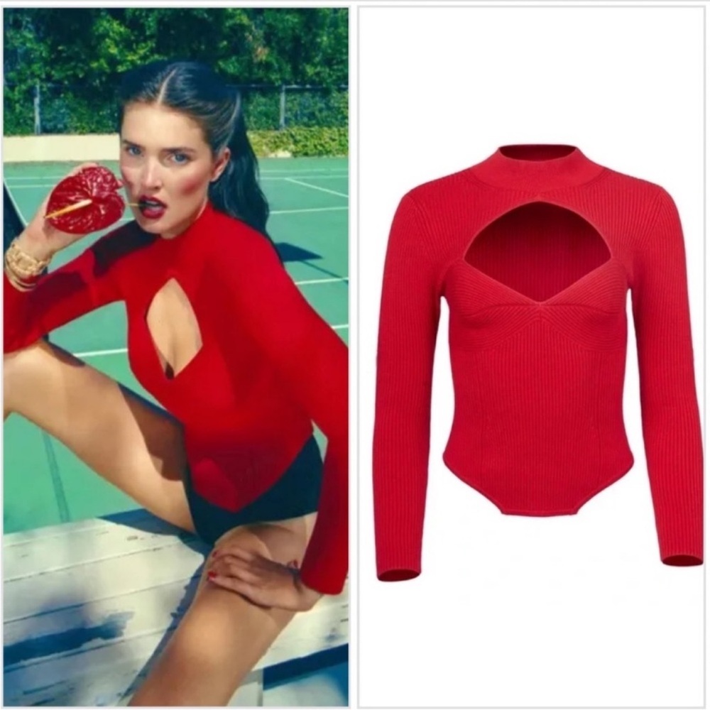 Fleur du Mal "DECOLLETE RIB TOP"
